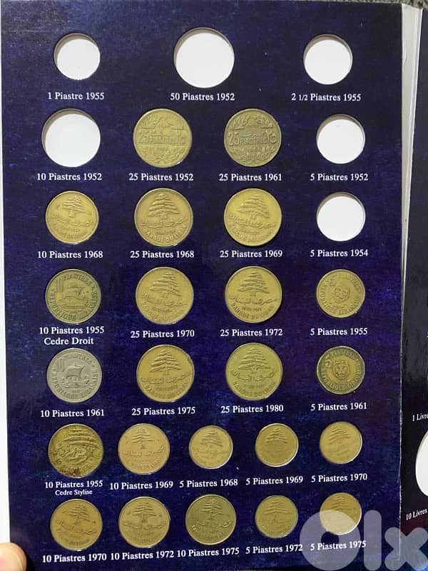 Lebanese coins Collection 1924-2018 2