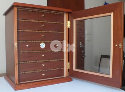 Wooden Cigar Humidor Cabinet with Hygrometer – New