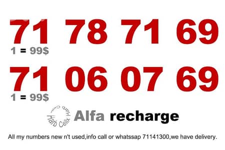 special number &price