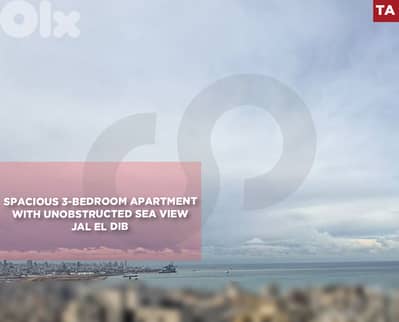 2 Balconies, 1 parking, Sea View,Jal El Dib/جل الديب،REF#TA132315