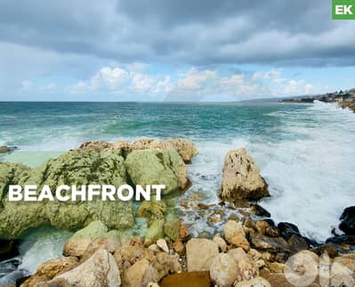 beachfront land, water and electricity, Jbeil/جبيل  REF#EK132317