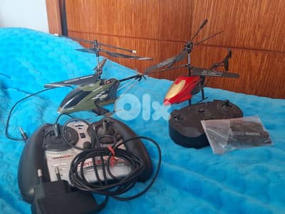 Working Helicopters with their original remotes, cables and more.