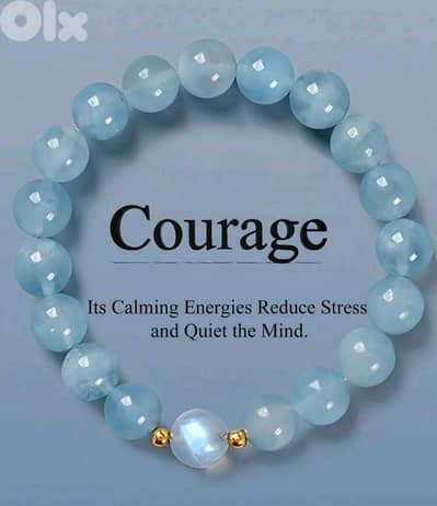 Natural Aquamarine Gem Stone Bracelet Elegant gift