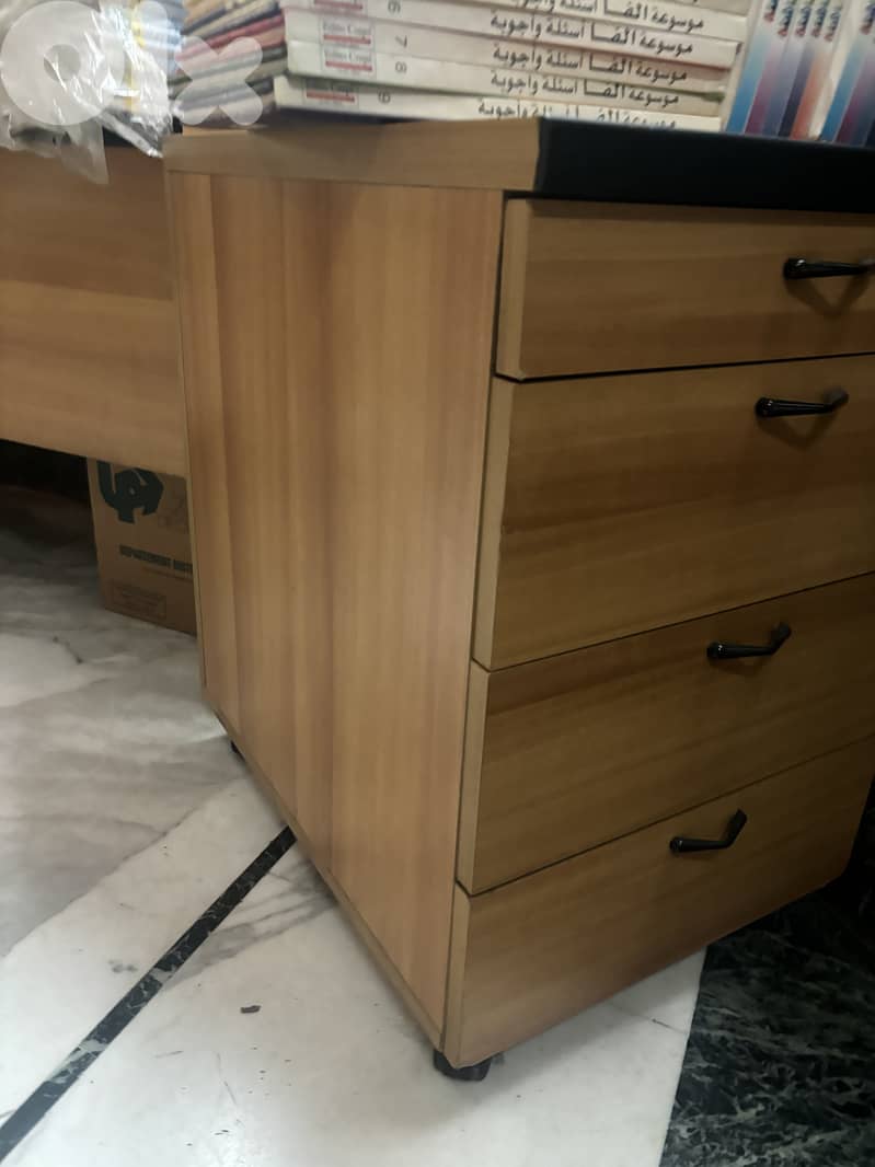 Wood office cabinet 1