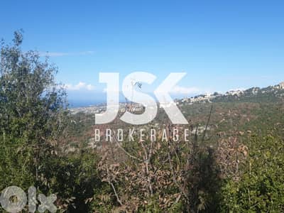 L20297-A 1,350 SQM Land With Beautiful View For Sale in Kfarkwas,Hboub