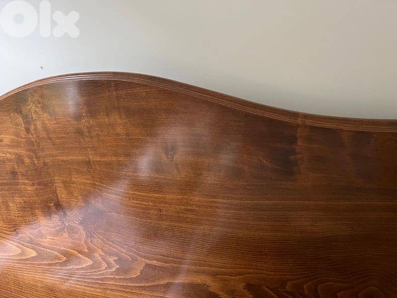 vintage renovated walnut bed 1