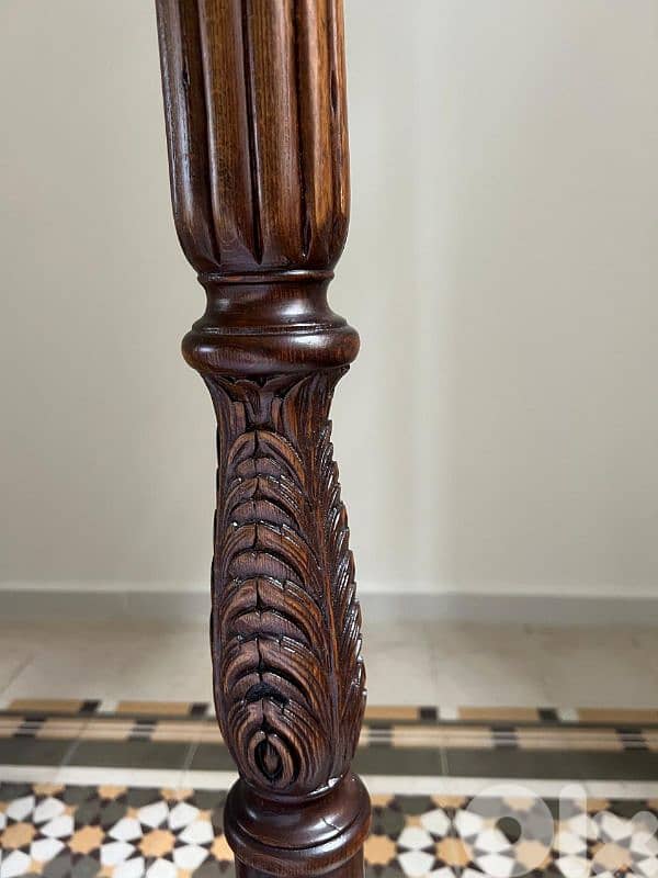 vintage renovated walnut bed 3