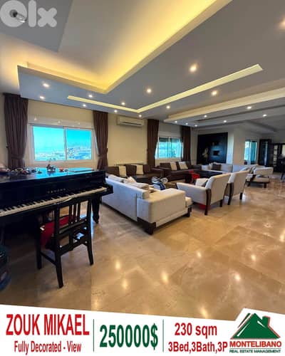 230 sqm Apartment For Sale in Zouk Mikael زوق مكايل