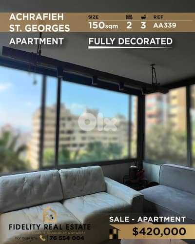 Apartment for sale in Achrafieh AA339 شقة للبيع في الأشرفية