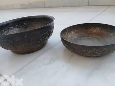 طاسات نحاس قديم