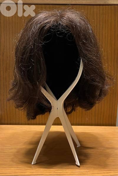 wig dark brown natural hair KARKAFI