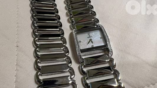 rovina watch and bracelet silver set
