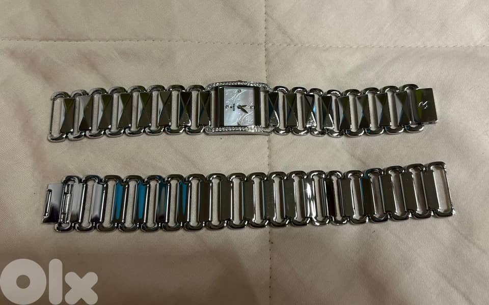 rovina watch and bracelet silver set 1