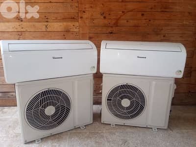 مكيفان ٩ غازن ٤١٠ شبه جدد منركب بكل لمناطق ٧١٤٤٣٦١١