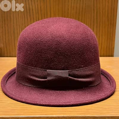 Wine Red Winter Hat Elie Khoubbiyeh