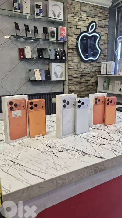 iphone 17 pro max 256g 1 sim and esim orang and selver