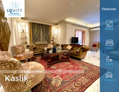 Furnished 160 SQM Apartment For Rent In Kaslik شقة للإيجار #RK10058