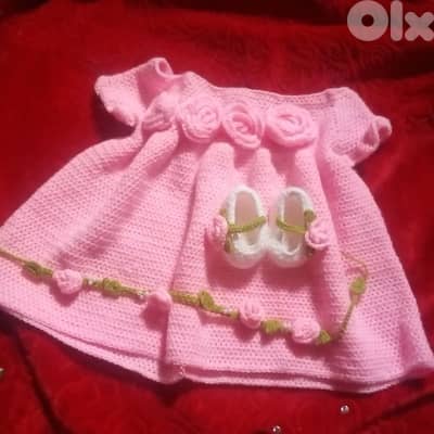 crochet baby dress handmade