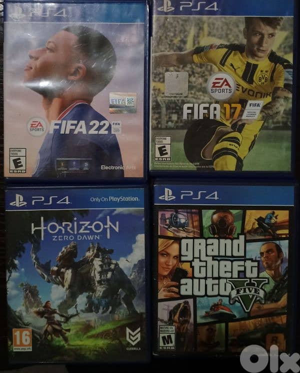 ps4 slim nos tera m3 arba3 cds kollon sha8alen, 6