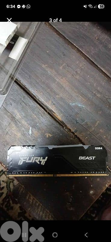 Kingston fury beast 8gb 3600MT/s DDR4
