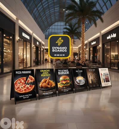 Led Boards, Resturants, Clothes, coffee, لوحات أعلانية