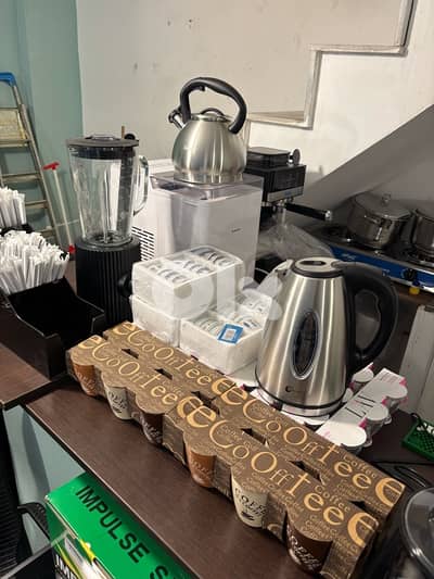 coffee shop equipement not used new