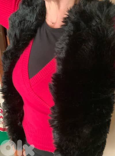 fur jacket size medium