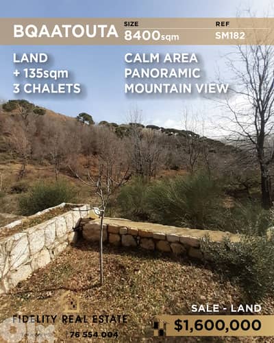 Land for sale in Bqaatouta SM182 أرض للبيع في بقعتوتا