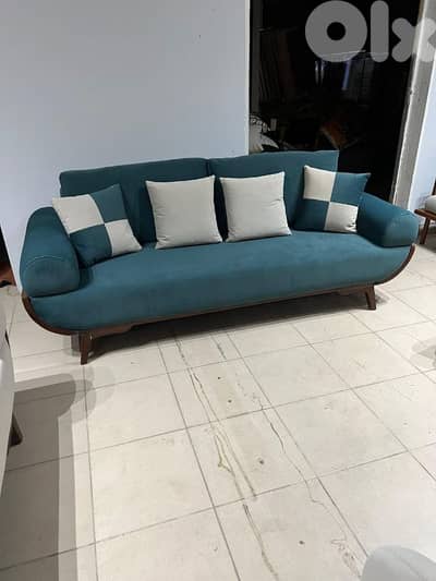 طقم كنبايات مودرن شبه جديد