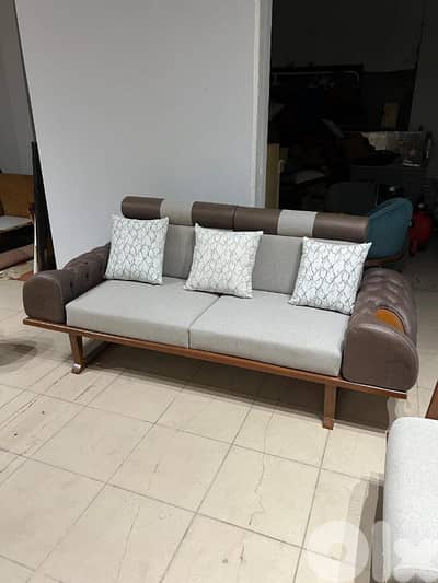 طقم كنبايات ملكي مودرن خشب زان