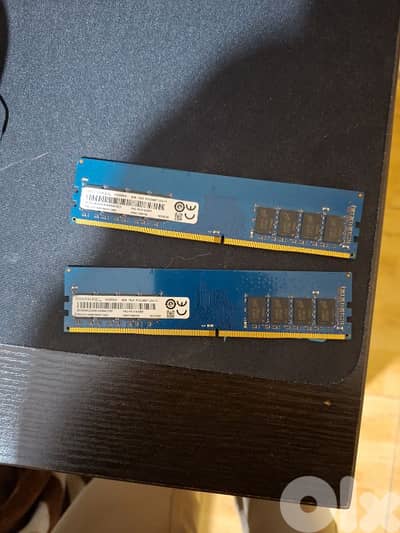 2 RAM sticks 8GB DDR4