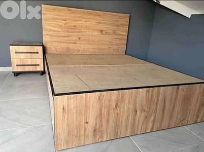 تخت مجوز مع كومود وحدة جديد من المعمل (High Quality)