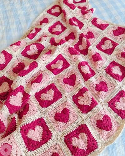 handmad crochet blanket