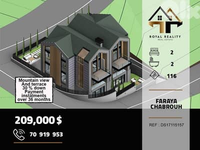under construction villa for sale in faraya keserouan
