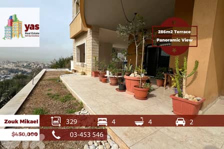 Zouk Mikael 329m2 | 286m2 Terrace | Panoramic View | Calm Area | EH |
