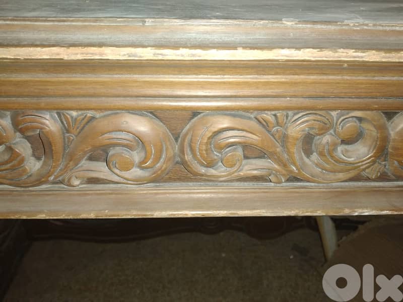 Vintage antique dining table , vitrine and dressoir 5