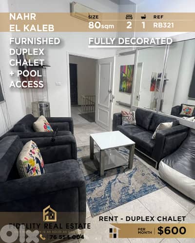 Chalet for rent in Nahr El Kalb RB321 شاليه للإيجار في نهر الكلب