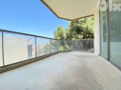 A 3 bedroom apartment for rent in Naccache with some greenery views.