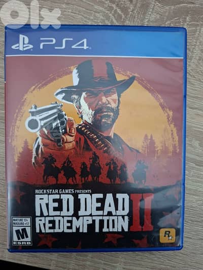 Red ded redemption 2 ps4 used like new + original map