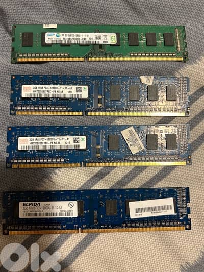 4 Ram sticks