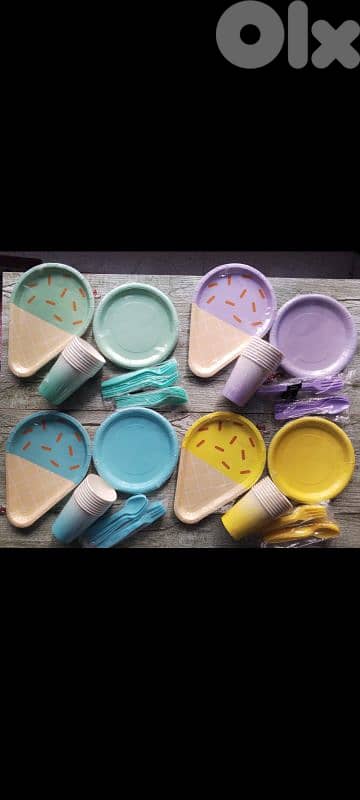 ice cream birthday supplies 1