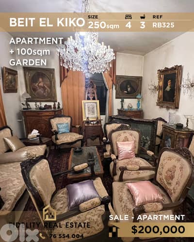 Apartment for sale in Beit El Kiko RB325 شقة للبيع في بيت الكيكو