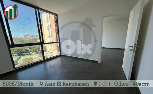 Office for Rent in Ain El Remmaneh!!