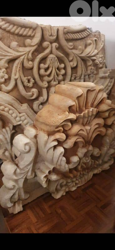 Monumental Antique Hand-Carved Architectural Stone Panels 4