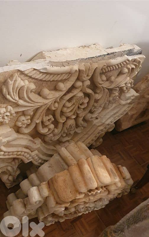 Monumental Antique Hand-Carved Architectural Stone Panels 6
