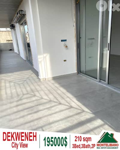 210 sqm Apartment For Sale in Dekweneh دكوانة with City View