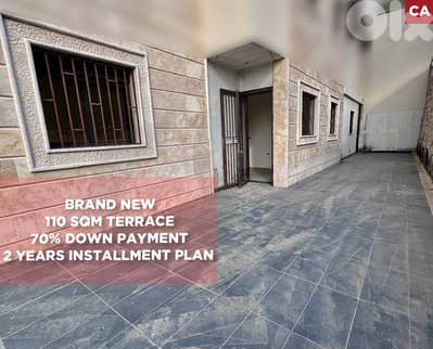 110 SQM Terrace, 70% Down payment, storage, Kfour/كفور  REF#CA132440
