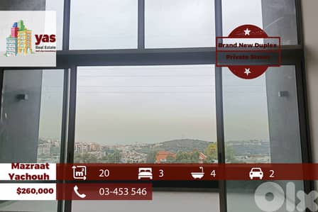 Mazraat yachouh 220m2 | Brand New Duplex | Prime Location | View | PM