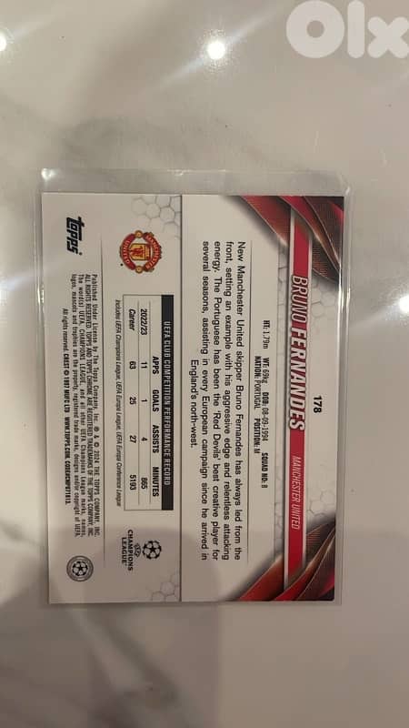 topps ucc bruno fernandes 1