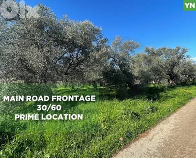 main road frontage, prime location,Zgharta,rashiine/رشعين REF#YN132457
